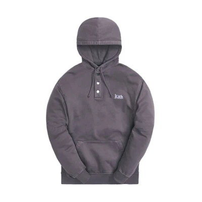 KITH Williams IV Hoodie Gray Unisex Casual Pullover Sweater KH2617-503