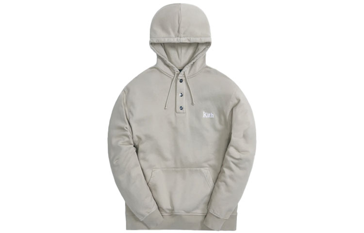 KITH Williams IV Hoodie Unisex Casual Stone Blue Sweatshirt KH2617-208