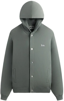 KITH Williams VI Hoodie Oversized Jaket Butang Unisex Kelabu Hijau khm031899-307 Order KITH Williams VI Hoodie Oversized Jaket Butang Unisex Kelabu Hijau khm031899-307