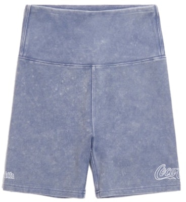 KITH Women x Coca-Cola Biker Short Washed Blue Buy KITH Women x Coca-Cola Biker Short Washed Blue