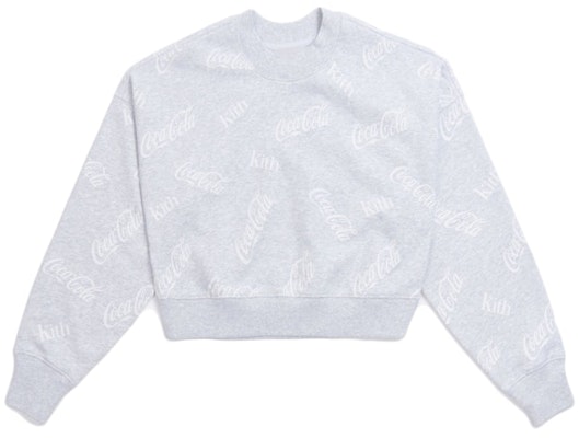 KITH Women x Coca-Cola Connie Cropped Crew Heather Grey Buy KITH Women x Coca-Cola Connie Cropped Crew Heather Grey