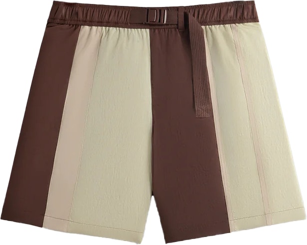 kith-wrinkle-nylon-mason-colorblock-casual-mid-rise-shorts-brown-khm060569-284