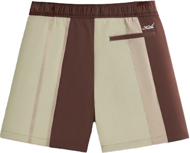 KITH Pantalones Cortos Casual de Nylon Arrugado Mason Colorblock Marrón. khm060569-284 Lookbook KITH Pantalones Cortos Casual de Nylon Arrugado Mason Colorblock Marrón. khm060569-284
