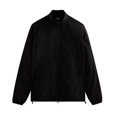 KITH Wrinkle Nylon Windsor Panelled Track Jacket Black Zip-Up Jacket KHM010171-001