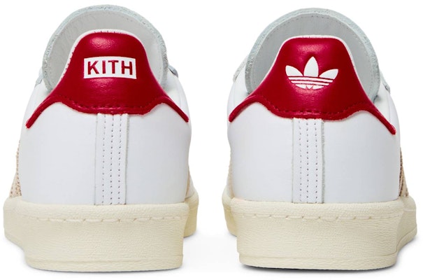 KITH x adidas Campus 80s 'Classics Program - White Red' GY2542 Details for KITH x adidas Campus 80s 'Classics Program - White Red' GY2542