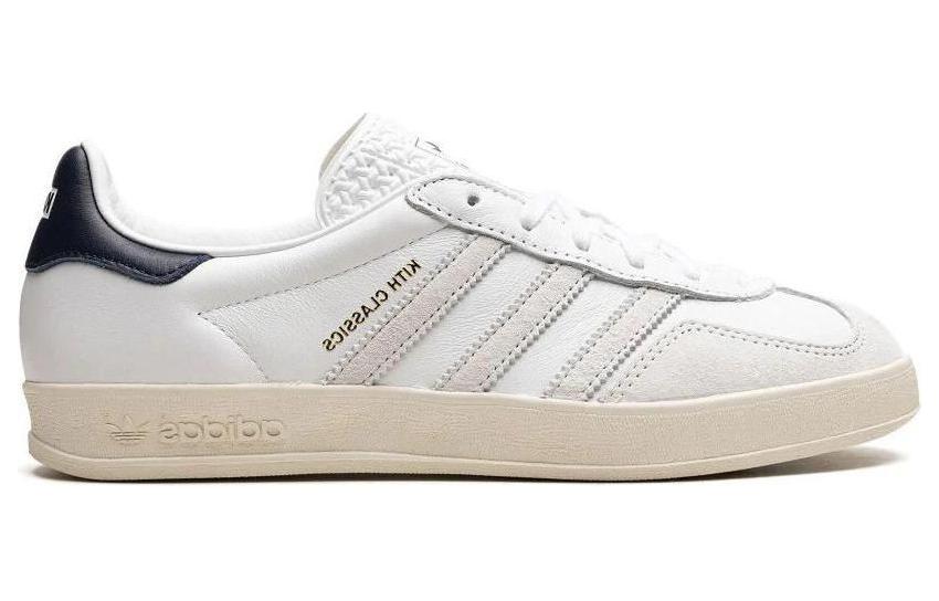 Order adidas Originals Gazelle 百搭舒適 防滑透氣 低幫 板鞋 男款 白藍