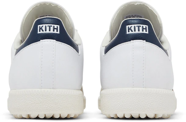 Kith x adidas Samba Spikeless Golf 'Merah Biru Laut Tentera' JH8176 Details for Kith x adidas Samba Spikeless Golf 'Merah Biru Laut Tentera' JH8176