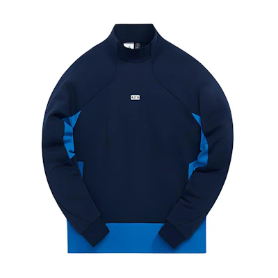 KITH adidas Terrex Blue Logo Mock Neck Long Sleeve Sweatshirt - AAH47900