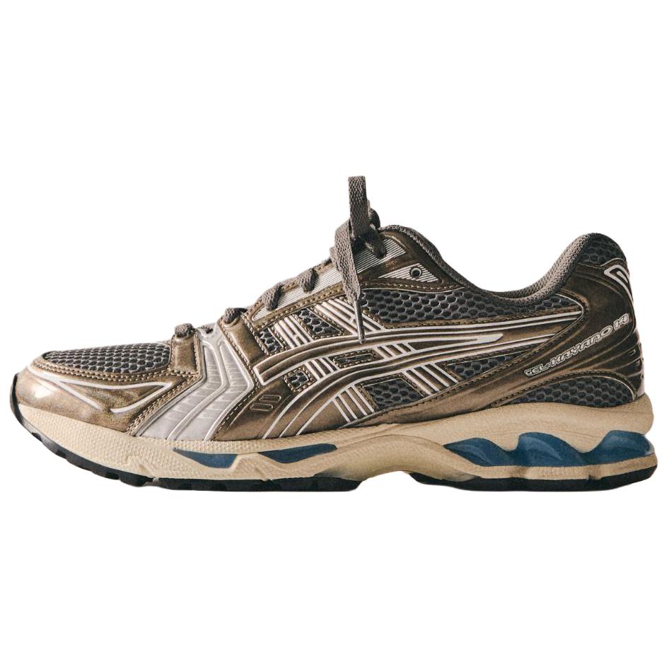 KITH x ASICS Gel-Kayano 14 Black Gold Durable Running Shoes 1203A993-020
