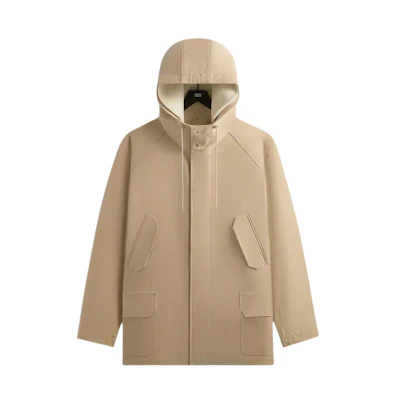 KITH Auralee FW24 Retro Hoodie Jacket White Pepper Color A24AB02AK-210