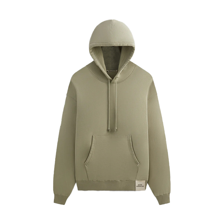 KITH Auralee FW24 Smooth Soft Hoodie Seagrass Green Outdoor Casualwear A24AP10AK-4009 圖 2