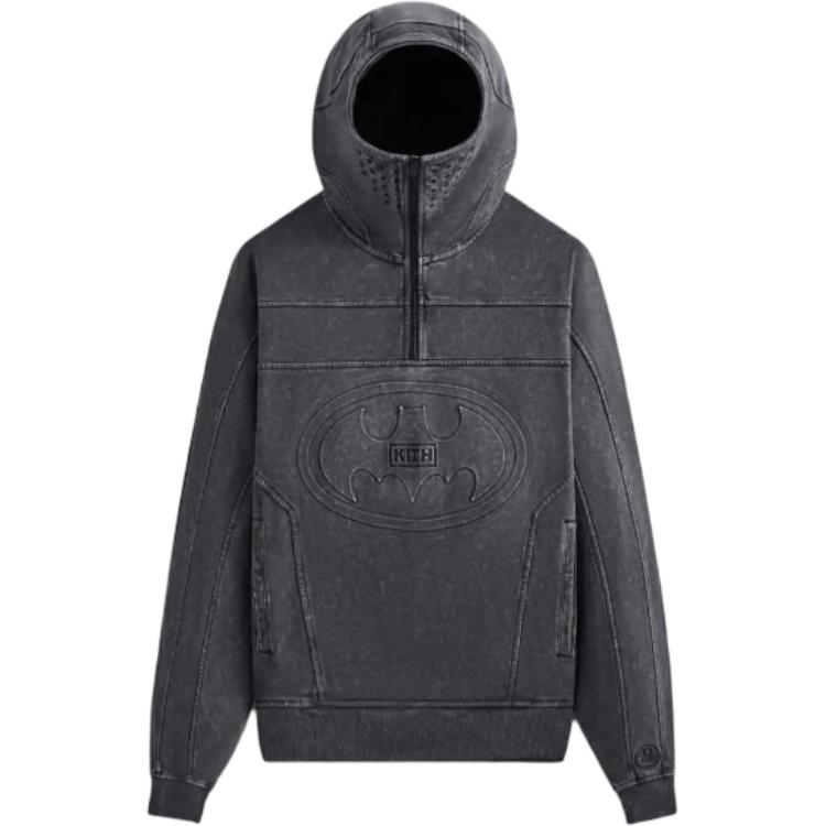 KITH x BATMAN FW24  Dark Gray Hoodie - Stylish, Comfortable, Minimalist. KHM032720-001