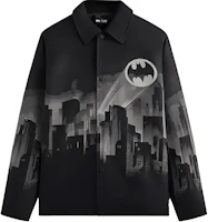 KITH x BATMAN FW24 Black Printed Shirt Jacket - Stylish & Comfortable KHM010706-001 KITH x BATMAN FW24 Black Printed Shirt Jacket - Stylish & Comfortable KHM010706-001