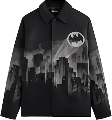 KITH x BATMAN FW24 ブラック プリント シャツ ジャケット - スタイリッシュ & 快適 KHM010706-001 Buy KITH x BATMAN FW24 ブラック プリント シャツ ジャケット - スタイリッシュ & 快適 KHM010706-001