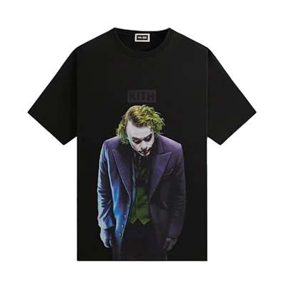 KITH Batman FW24 Joker Vintage Pullover Tee Black Mens. KHM032774-001