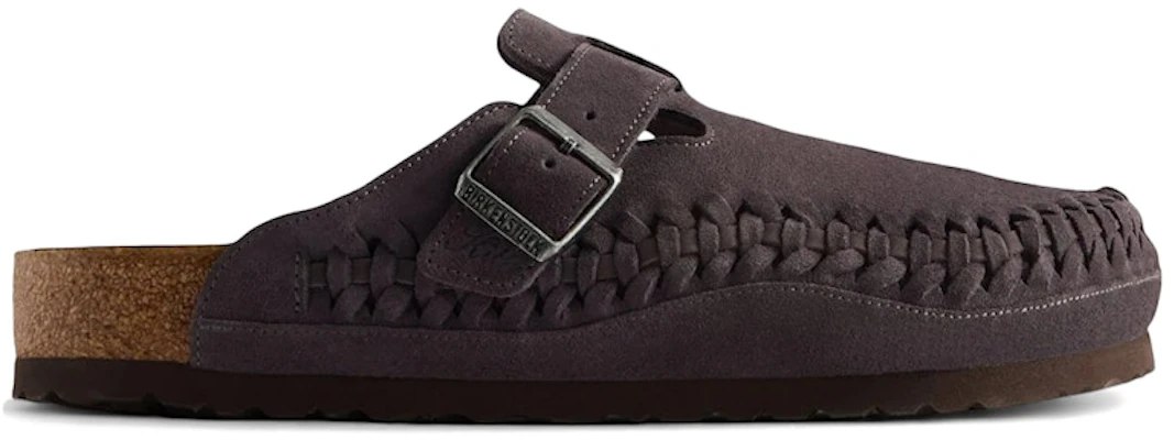 KITH x Birkenstock Boston Braided Suede Rabbit Grey (Narrow Fit) 1032184 Buy KITH x Birkenstock Boston Braided Suede Rabbit Grey (Narrow Fit) 1032184