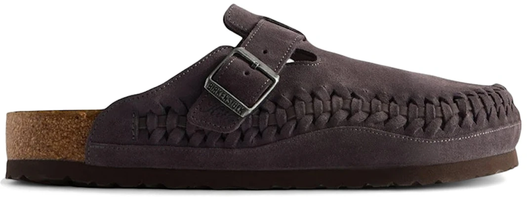 KITH x Birkenstock Boston Braided Suede Rabbit Grey 1032161 Buy KITH x Birkenstock Boston Braided Suede Rabbit Grey 1032161