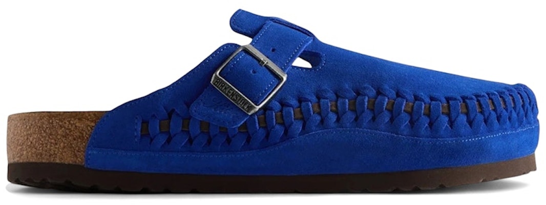 KITH x Birkenstock Boston Braided Suede Ultra Blue 1032170 Buy KITH x Birkenstock Boston Braided Suede Ultra Blue 1032170