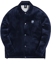 KITH x BMW Collaboration Velvet Coach Jacket Unisex Navy Blue KH1294-102 KITH x BMW Collaboration Velvet Coach Jacket Unisex Navy Blue KH1294-102