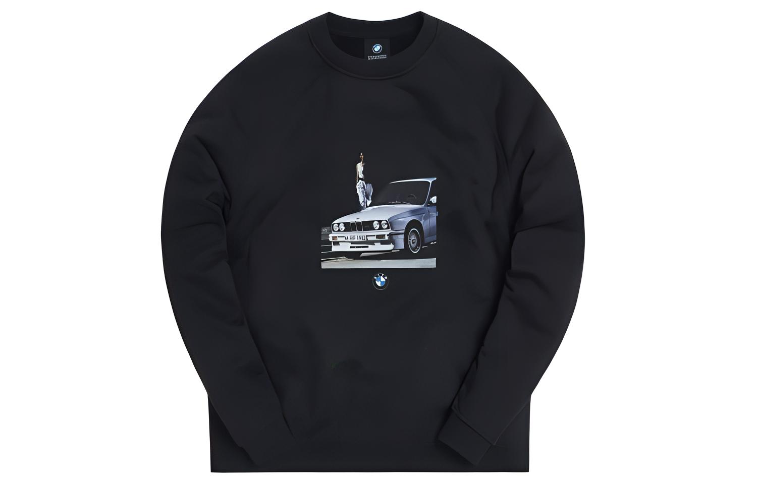 KITH BMW Graphic Print Pullover Unisex Hoodie Black KH2589-100