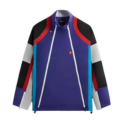 KITH BMW Purple Colorblock Sweatshirt Casual Relaxed Fit Fashion KHM010735-5001