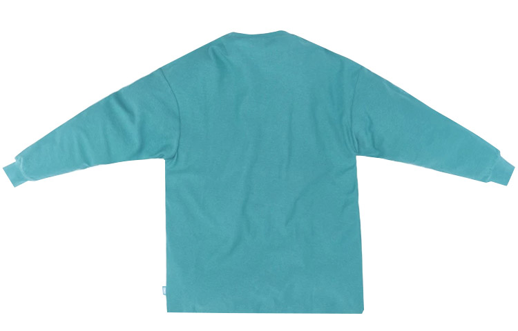 Lookbook KITH x Coca-Cola Biru Unisex Pullover Lengan Panjang Longgar Tee. KH3541-106