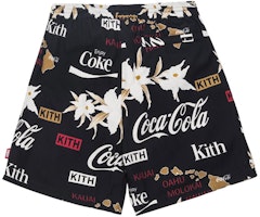 KITH x Coca-Cola Hardaway All-Over Print Unisex Shorts in Black KH-008 KITH x Coca-Cola Hardaway All-Over Print Unisex Shorts in Black KH-008