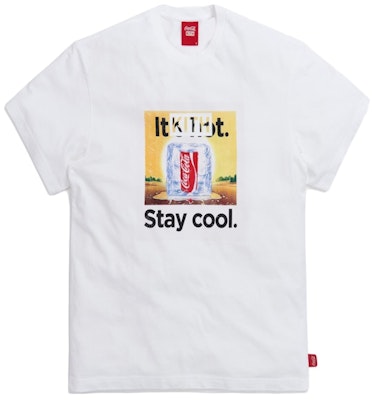 KITH x Coca-Cola Stay Cool Vintage Tee White Buy KITH x Coca-Cola Stay Cool Vintage Tee White