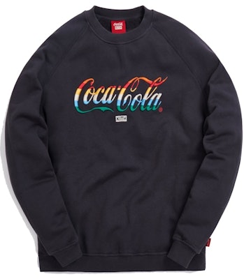 KITH x Coca-Cola Striped Crewneck Black Buy KITH x Coca-Cola Striped Crewneck Black