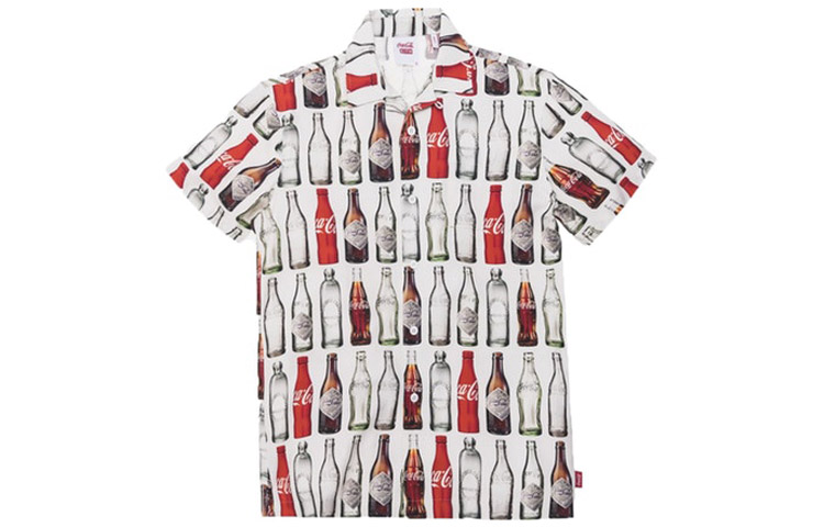 KITH Coca-Cola Unisex Camp Collar Shirt White - Coca-Cola Print Edition KH3539-101 圖 2