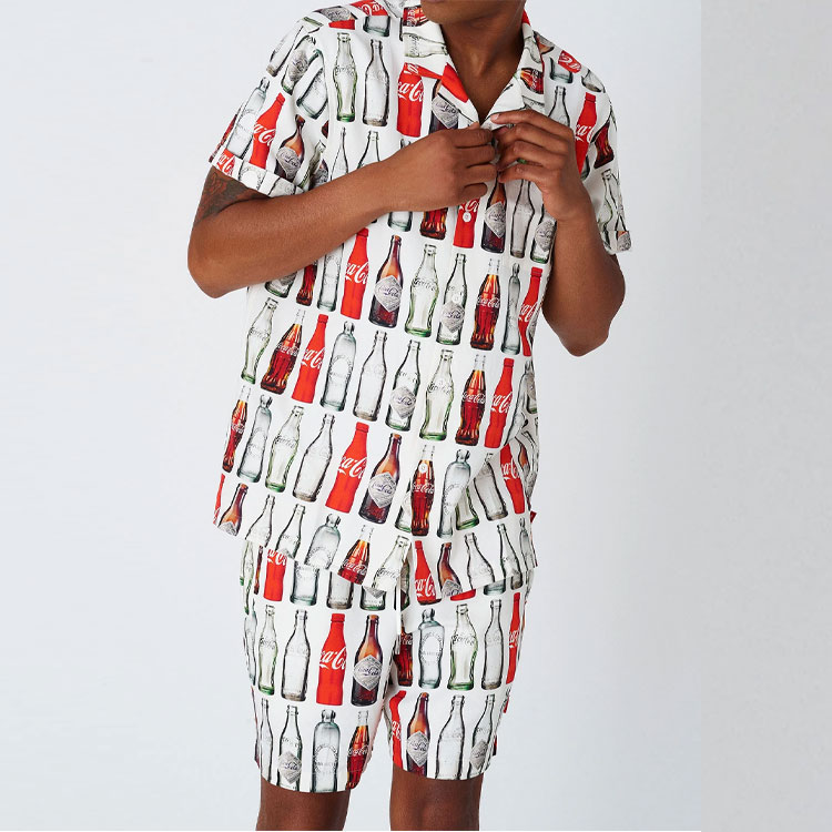 KITH Coca-Cola Unisex Camp Collar Shirt White - Coca-Cola Print Edition KH3539-101 圖 3