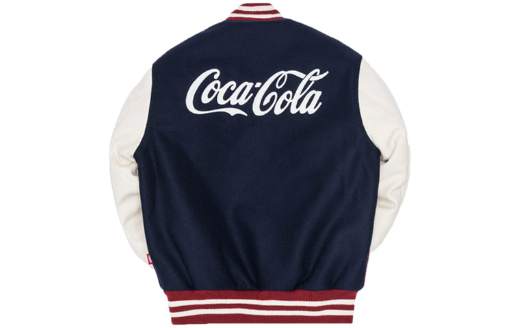 KITH Coca-Cola Golden Bear Varsity Jacket Colorblock Unisex Collaboration KH-004
