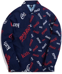 Jaket Coach Navy KITH x Coca-Cola x Mitchell & Ness Coke Buy Jaket Coach Navy KITH x Coca-Cola x Mitchell & Ness Coke
