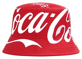 KITH x Coca-Cola x Mitchell & Ness Coke Is It Bucket Hat Red/Multi KITH x Coca-Cola x Mitchell & Ness Coke Is It Bucket Hat Red/Multi