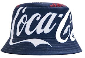 KITH x Coca-Cola x Mitchell & Ness Coke Logo Bucket Hat Navy/Multi KITH x Coca-Cola x Mitchell & Ness Coke Logo Bucket Hat Navy/Multi