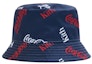 Order KITH x Coca-Cola x Mitchell & Ness Coke Logo Bucket Hat Navy/Multi