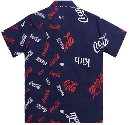 KITH x 可口可乐蓝色标志印花露营衬衫 男女同款限量款 KH3848-102 Lookbook KITH x 可口可乐蓝色标志印花露营衬衫 男女同款限量款 KH3848-102