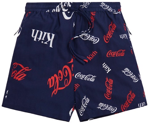 KITH x Coca Cola聯名藍色短褲男女款 抽繩設計 KH6378-102 Order KITH x Coca Cola聯名藍色短褲男女款 抽繩設計 KH6378-102