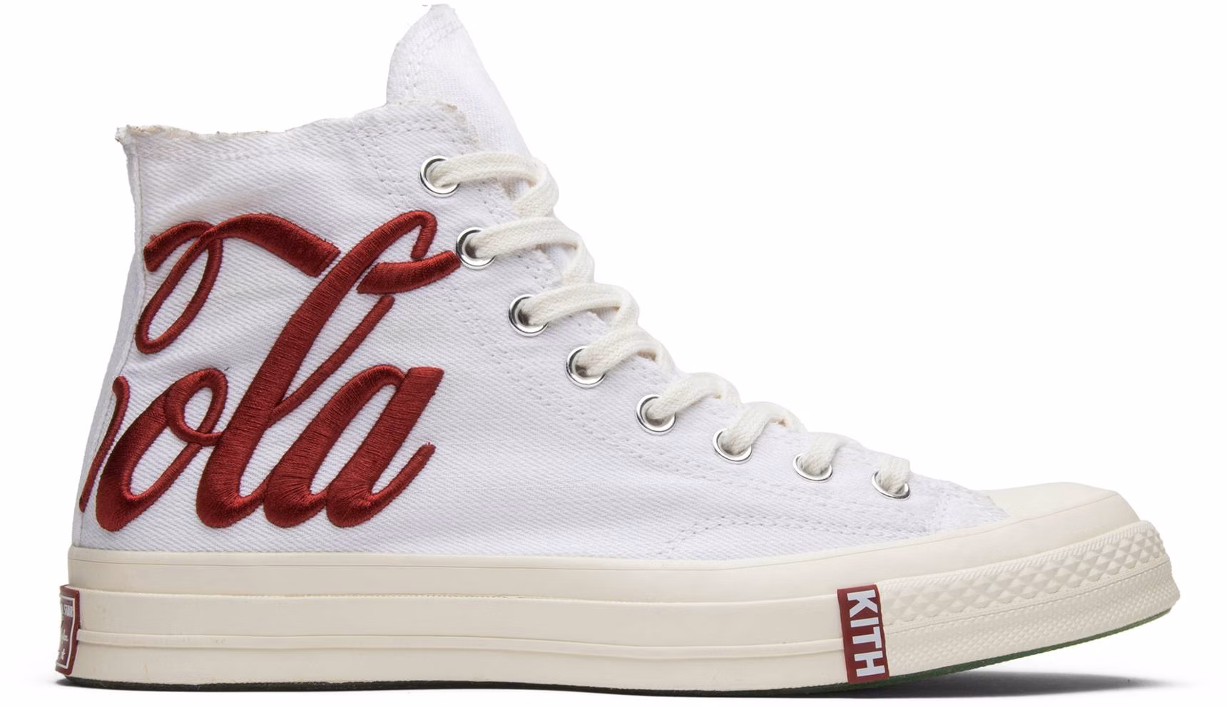 White and red high top converse online