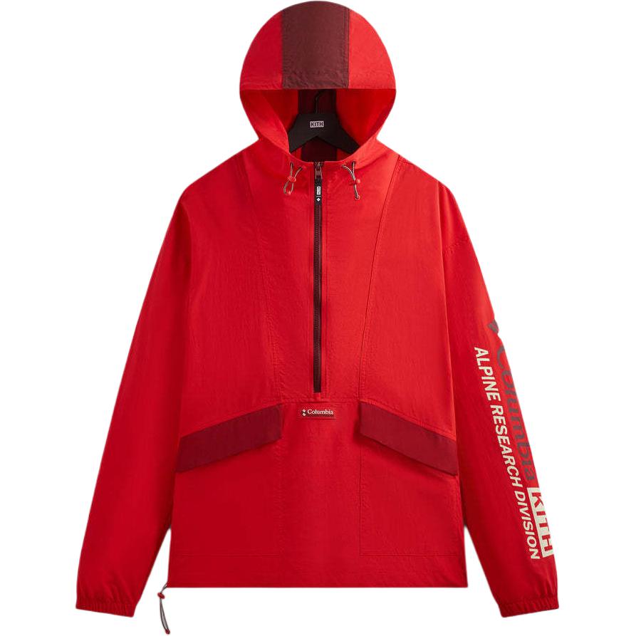 KITH Columbia  Red Zip-Up Hoodie Jacket Collaboration. 2103991-678 圖 2