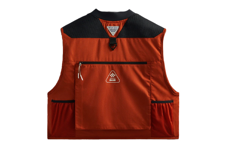 Lookbook KITH x Columbia Henrys Fork V 户外多功能马甲 红色 男款休闲穿搭 XM8540-838