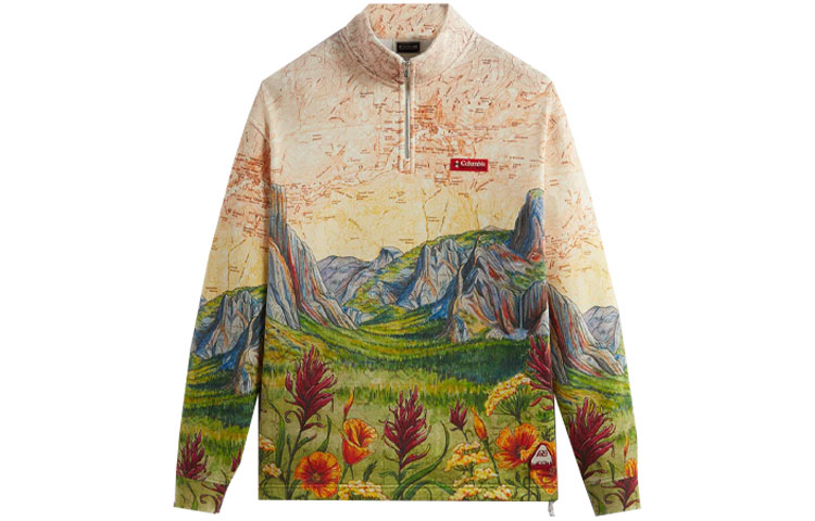 KITH x Columbia SS24 All-Over Print Cooling Sweat-Wicking Jacket Unisex KHM032097-102