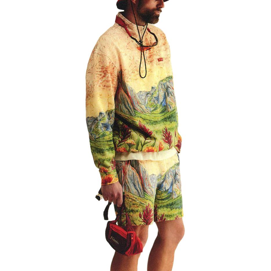 Shop 키스 x 컬럼비아 SS24 올오버 프린트 냉감 땀 흡수 재킷 유니섹스 KHM032097-102