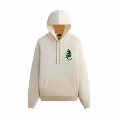 KITH Columbia SS24 Beige Letter Print Oversized Hoodie Long Sleeve KHM032020-127