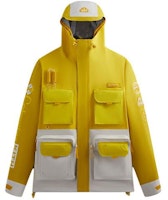 KITH x Columbia SS24 Color-Block Outdoor Multi-Pocket Jacket Unisex White/Yellow 2103971-704 KITH x Columbia SS24 Color-Block Outdoor Multi-Pocket Jacket Unisex White/Yellow 2103971-704