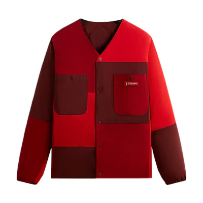 KITH Columbia SS24 Colorblock Cooling Sweat-Wicking Jacket Red Unisex Outdoor 2103981-678
