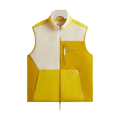 KITH Columbia SS24 Colorblock Sleeveless Vest White Yellow Unisex 2104041-706