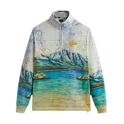 KITH Columbia SS24 Oversized Hoodie Multicolor Collaboration. KHM032096-410