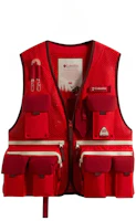KITH x Columbia SS24 Red Logo Print Utility Vest Unisex Collaboration. 2113711-691 KITH x Columbia SS24 Red Logo Print Utility Vest Unisex Collaboration. 2113711-691