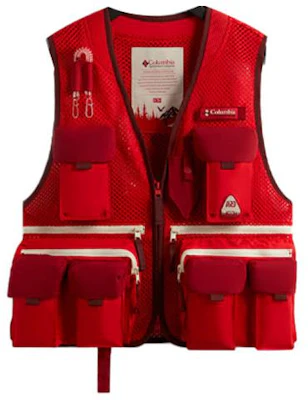 KITH x Columbia SS24 レッドロゴプリント ユーティリティベスト ユニセックスコラボレーション 2113711-691 Order KITH x Columbia SS24 レッドロゴプリント ユーティリティベスト ユニセックスコラボレーション 2113711-691